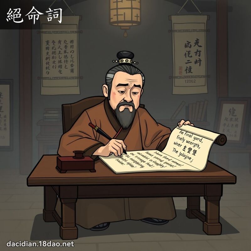 绝命词 - 国语大辞典配图