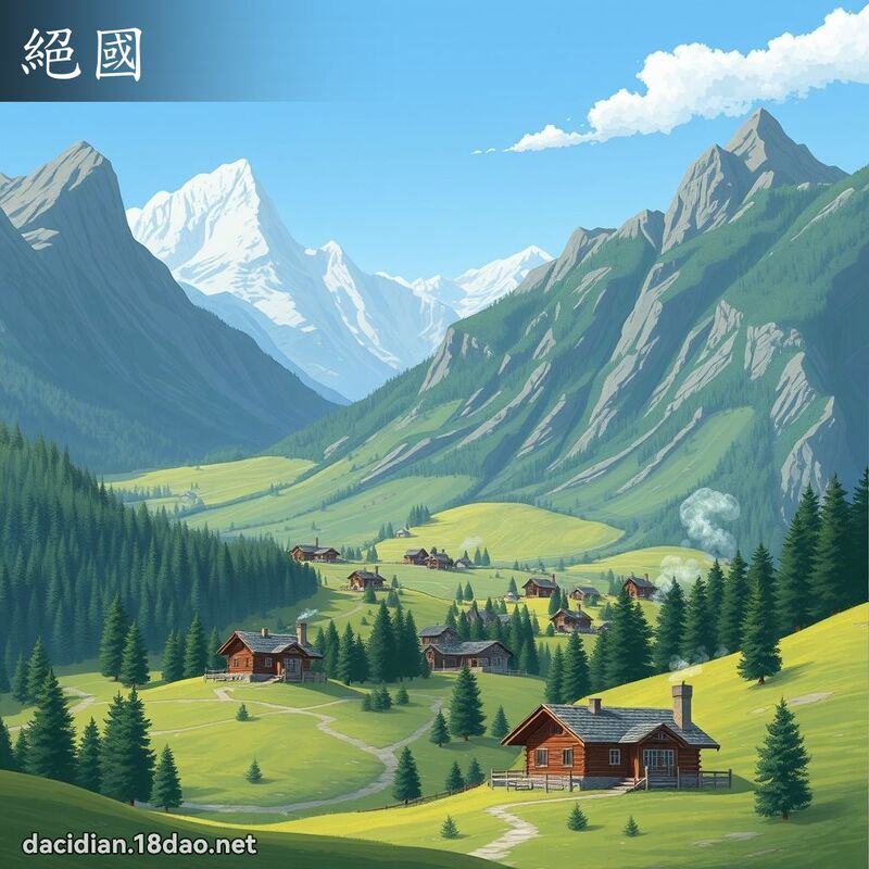 絕國 - 國語大辭典配圖