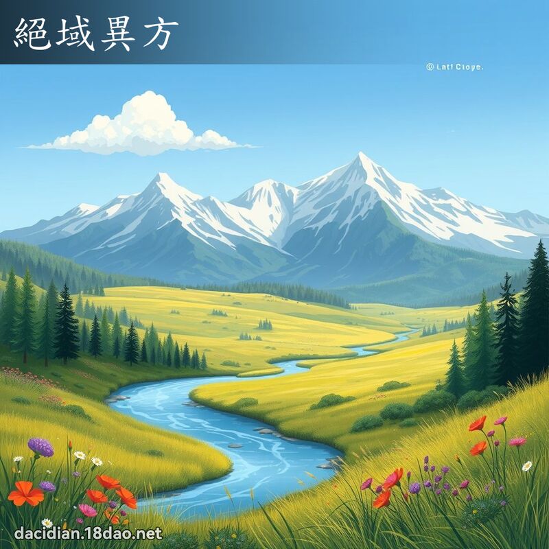 绝域异方 - 国语大辞典配图