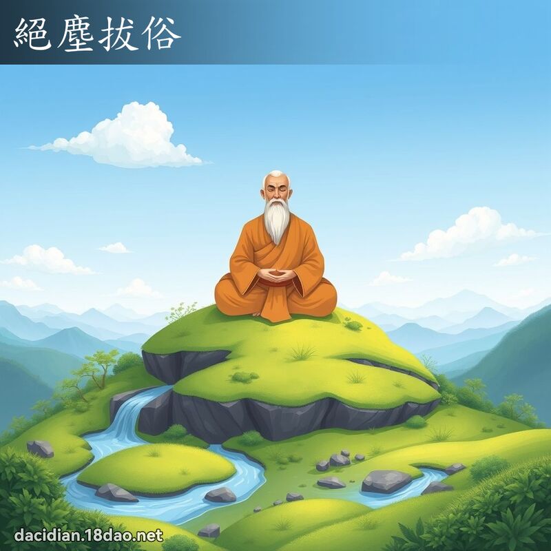 絕塵拔俗 - 國語大辭典配圖