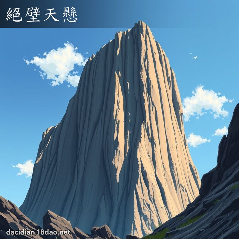绝壁天悬 - 国语大辞典配图