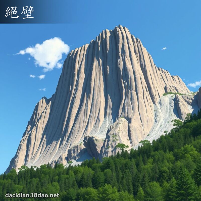 绝壁 - 国语大辞典配图