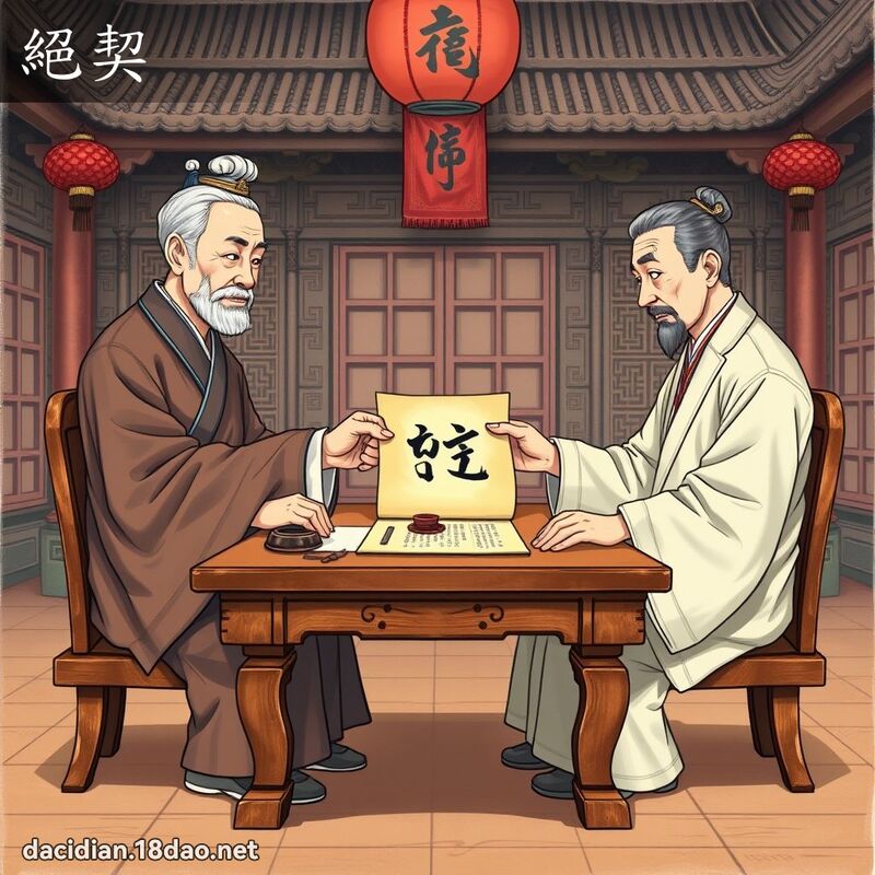 绝契 - 国语大辞典配图