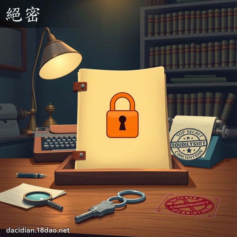 絕密 - 國語大辭典配圖