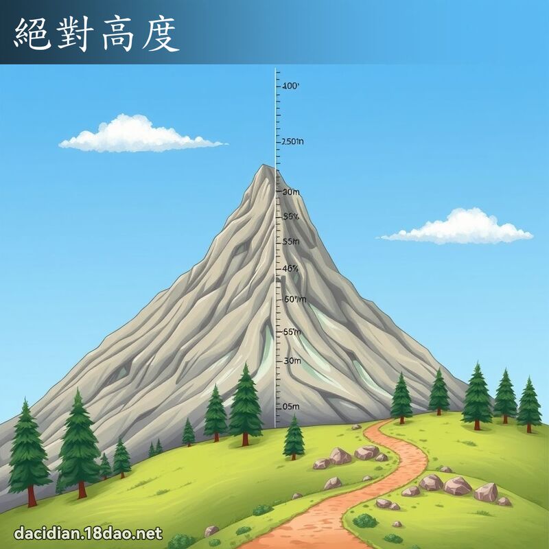 絕對高度 - 國語大辭典配圖
