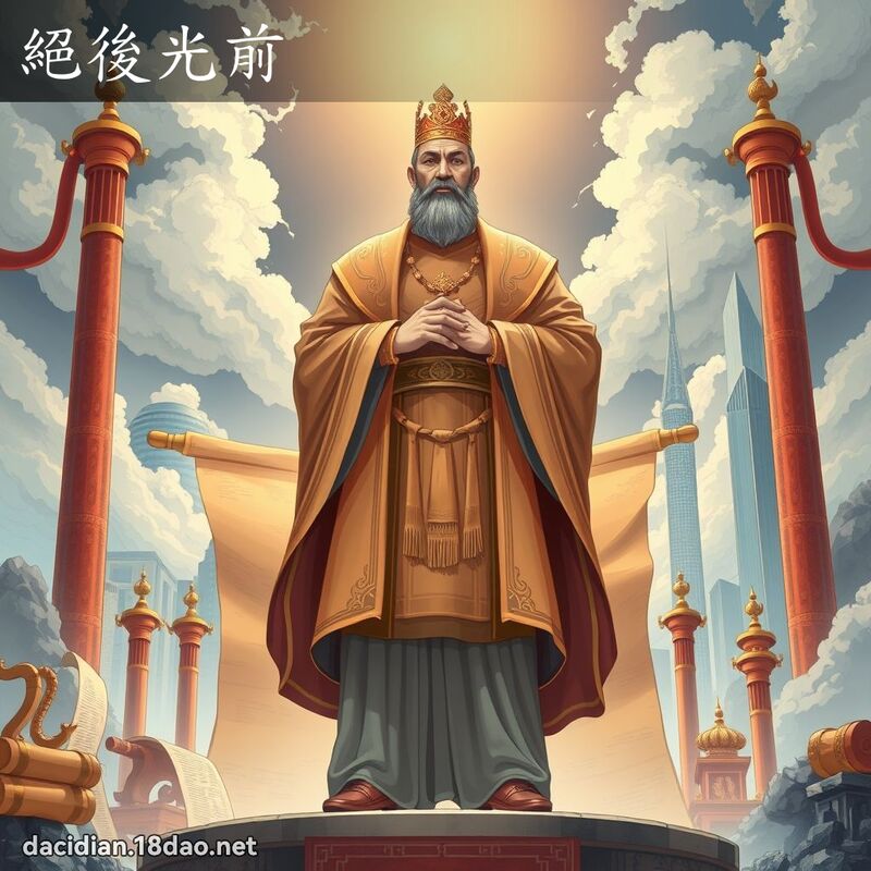 絕後光前 - 國語大辭典配圖