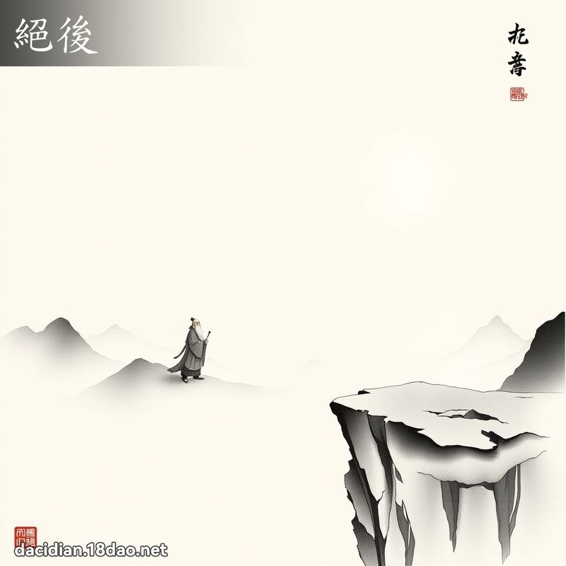 絕後 - 國語大辭典配圖