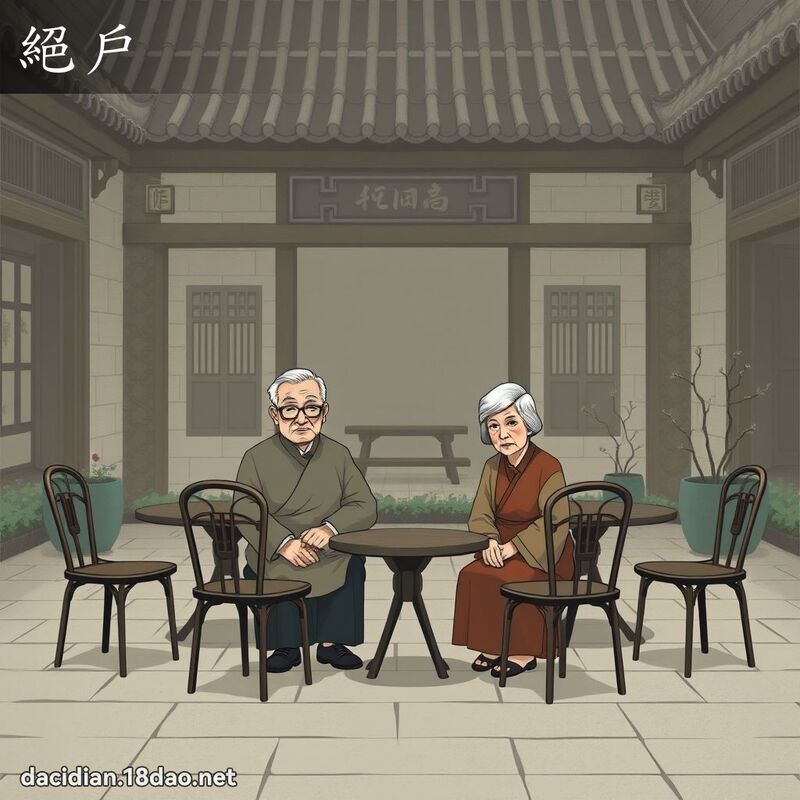 絕戶 - 國語大辭典配圖