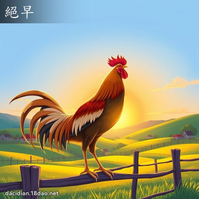 绝早 - 国语大辞典配图