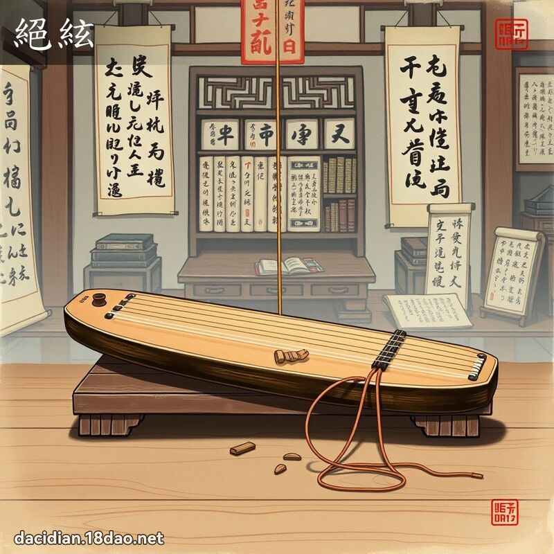 绝絃 - 国语大辞典配图