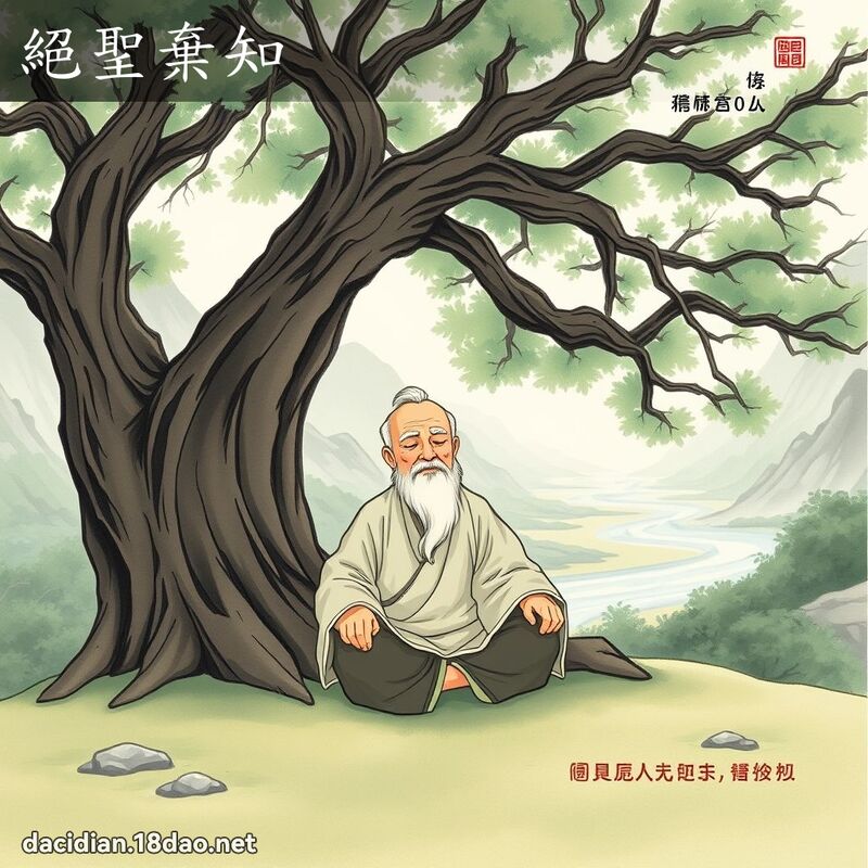 絕聖棄知 - 國語大辭典配圖