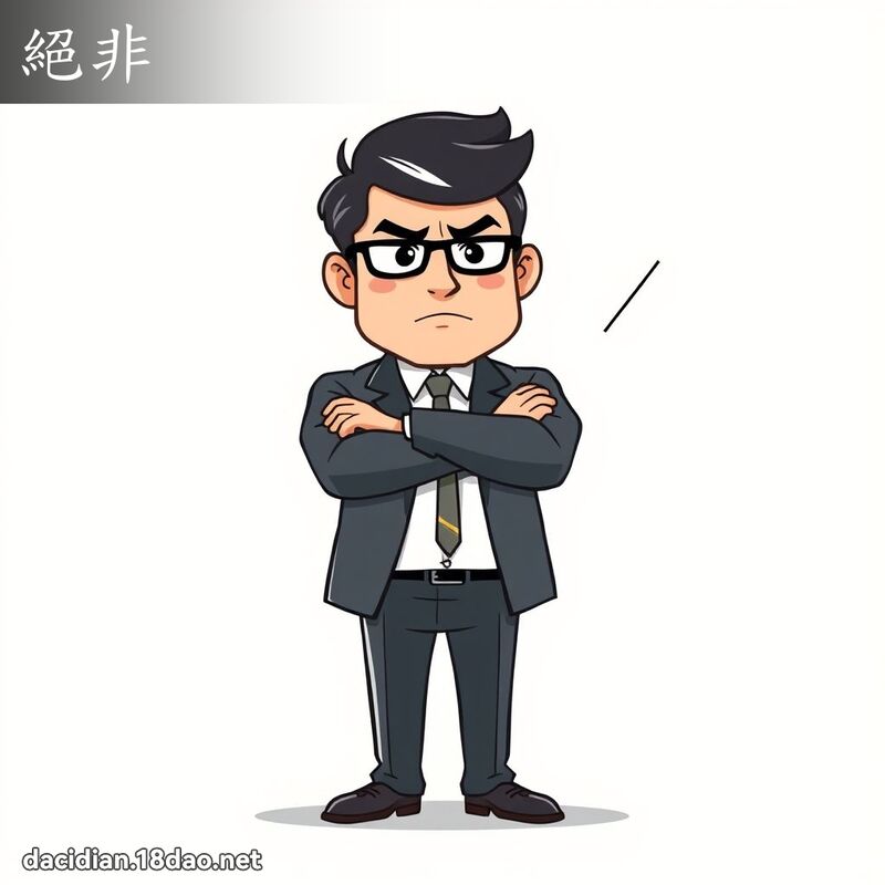 绝非 - 国语大辞典配图