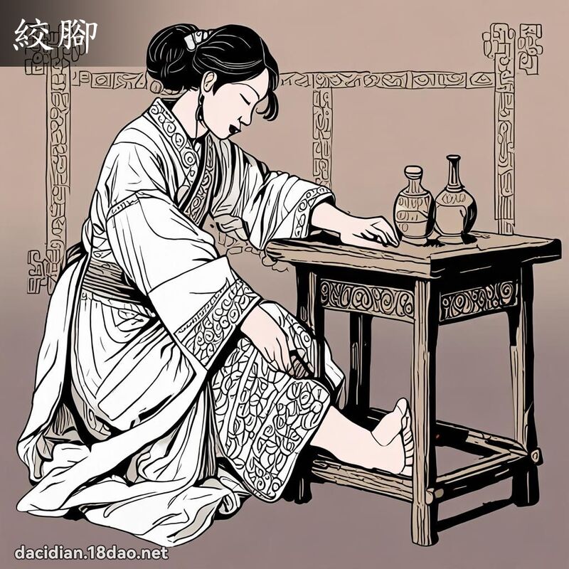 絞腳 - 國語大辭典配圖