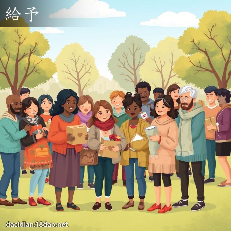 給予 - 國語大辭典配圖