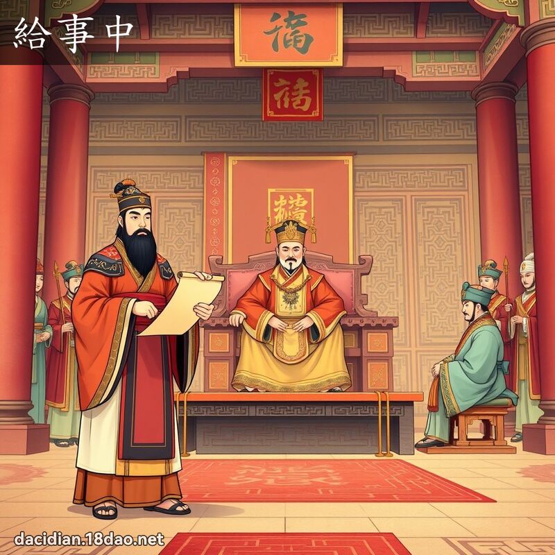 給事中 - 國語大辭典配圖