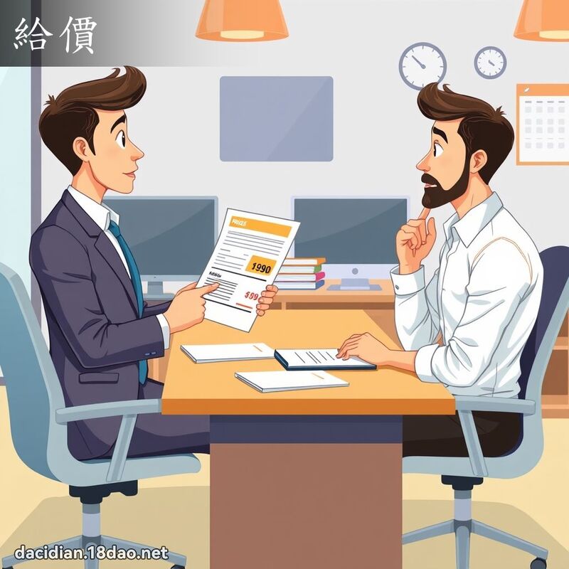 給價 - 國語大辭典配圖