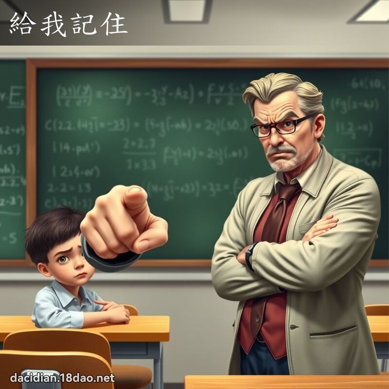 給我記住 - 國語大辭典配圖