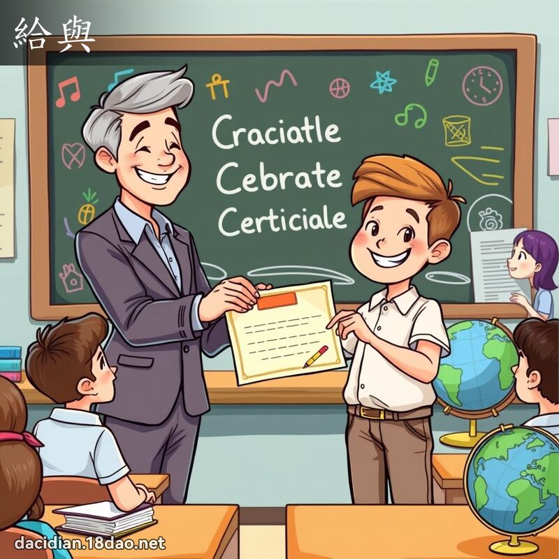 給與 - 國語大辭典配圖