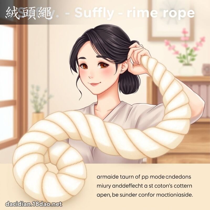 絨頭繩 - 國語大辭典配圖
