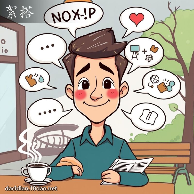 絮搭 - 国语大辞典配图