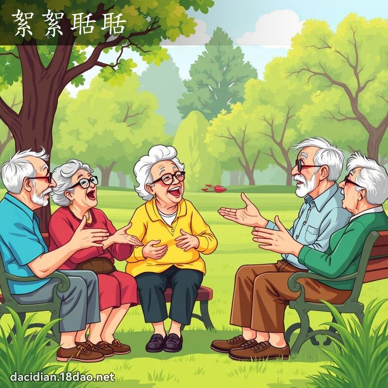 絮絮聒聒 - 國語大辭典配圖
