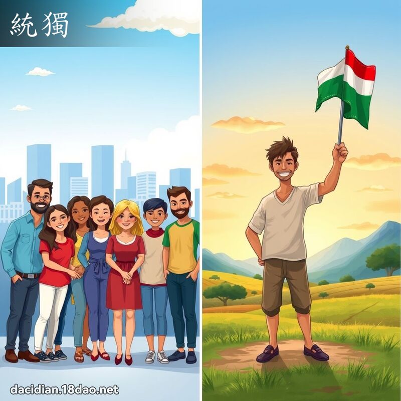 統獨 - 國語大辭典配圖
