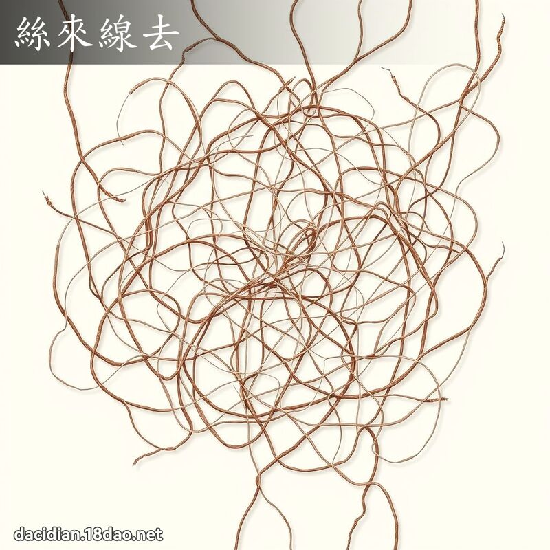 丝来线去 - 国语大辞典配图