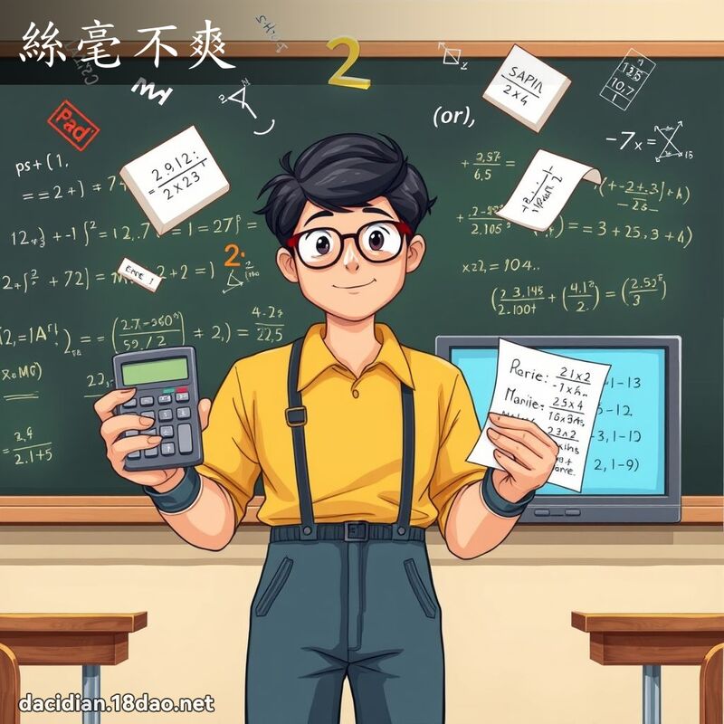 絲毫不爽 - 國語大辭典配圖