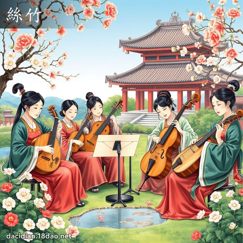 絲竹 - 國語大辭典配圖
