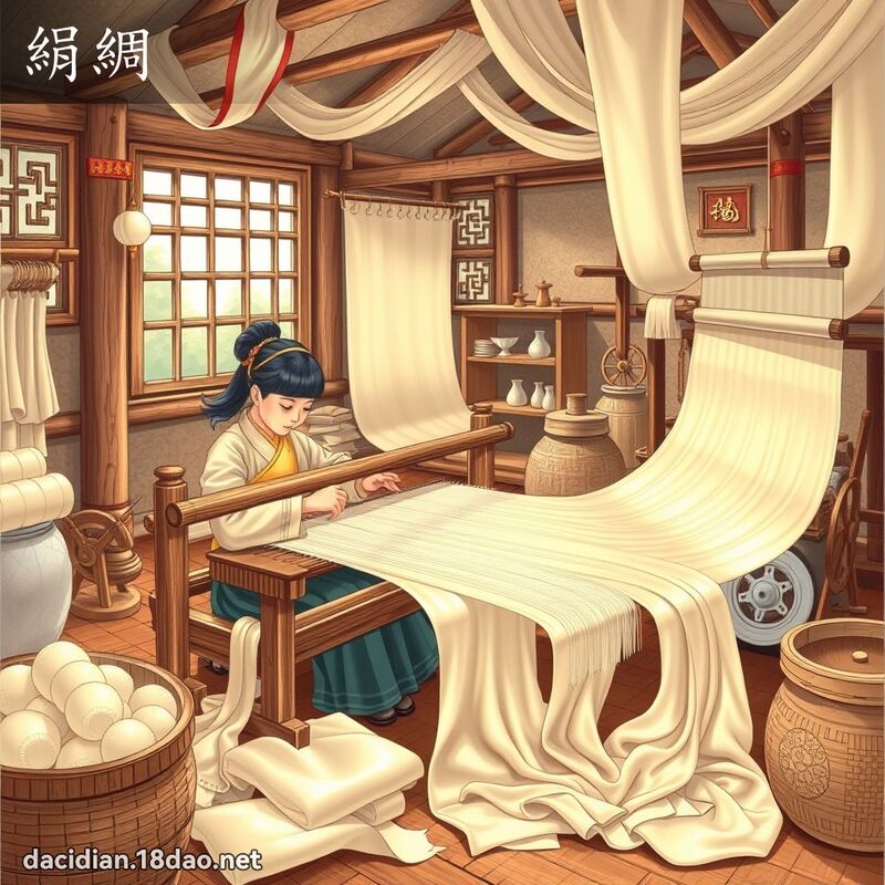 絹綢 - 國語大辭典配圖