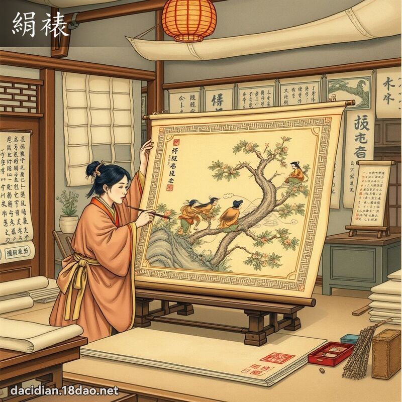 绢裱 - 国语大辞典配图