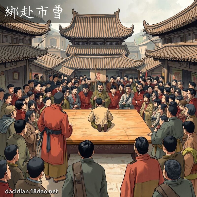 綁赴市曹 - 國語大辭典配圖