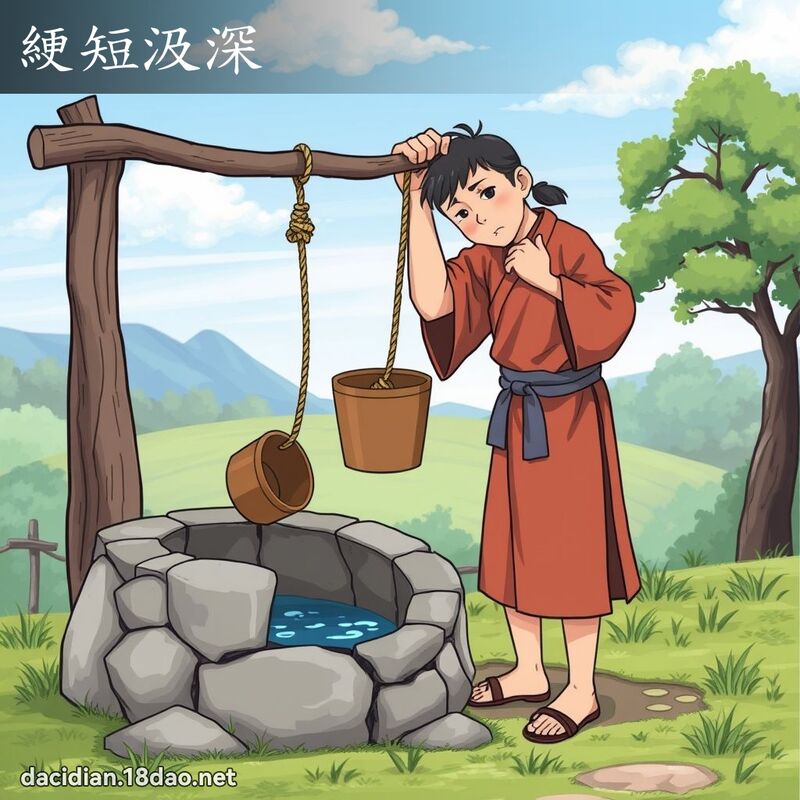綆短汲深 - 國語大辭典配圖