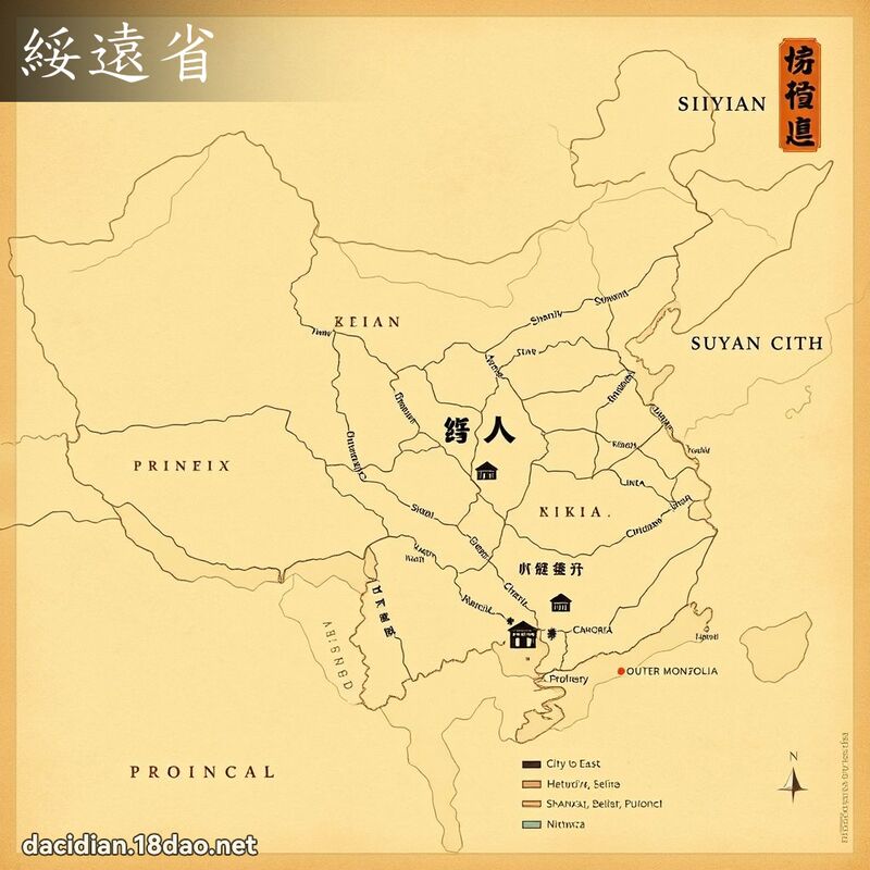 綏遠省 - 國語大辭典配圖
