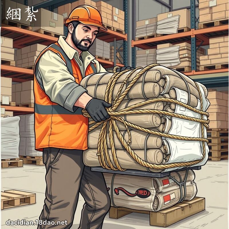 綑紮 - 國語大辭典配圖