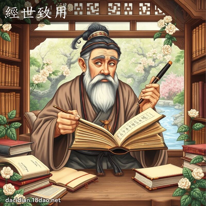 經世致用 - 國語大辭典配圖