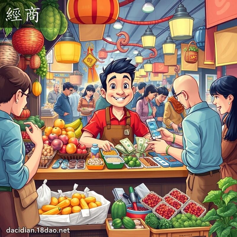经商 - 国语大辞典配图
