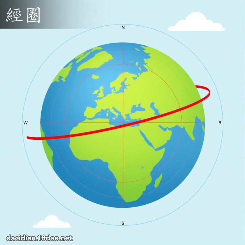 经圈 - 国语大辞典配图