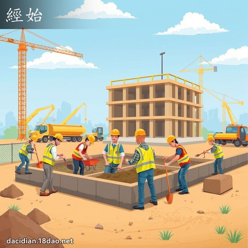 经始 - 国语大辞典配图