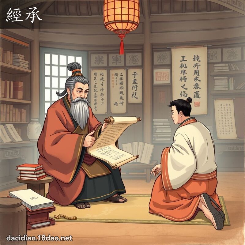 经承 - 国语大辞典配图
