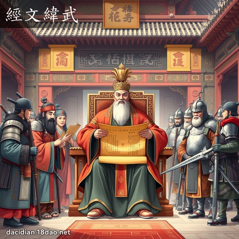 經文緯武 - 國語大辭典配圖
