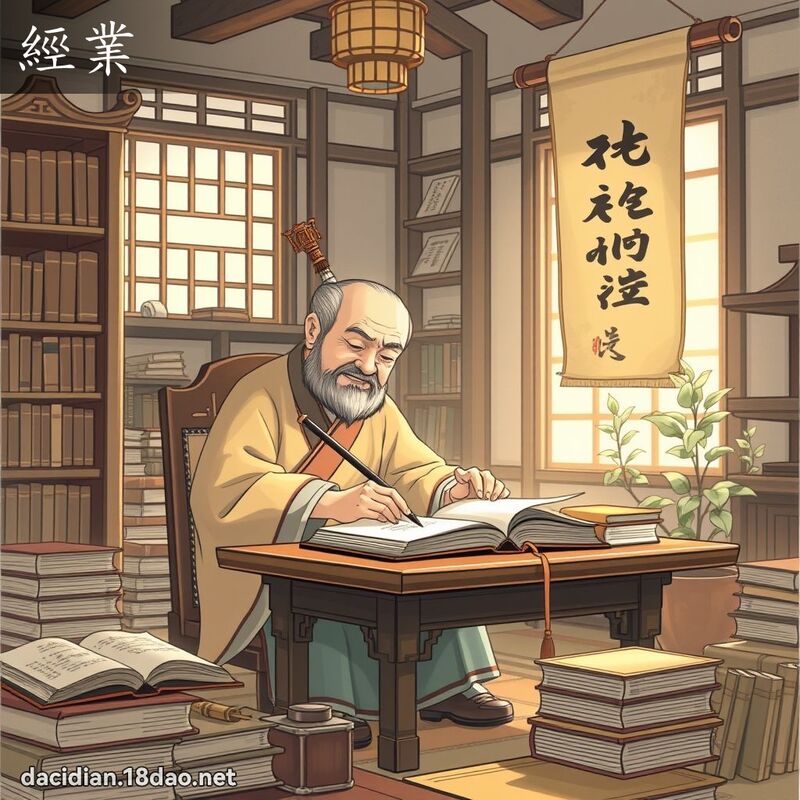 经业 - 国语大辞典配图