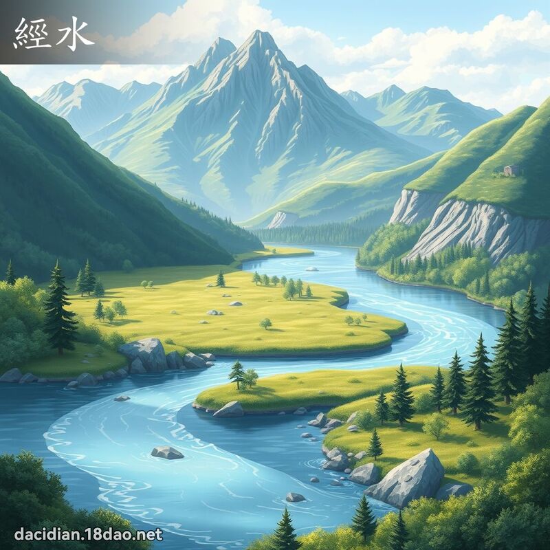经水 - 国语大辞典配图