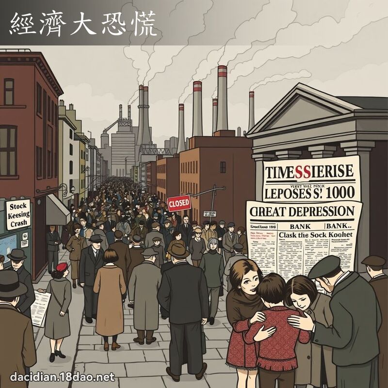 經濟大恐慌 - 國語大辭典配圖