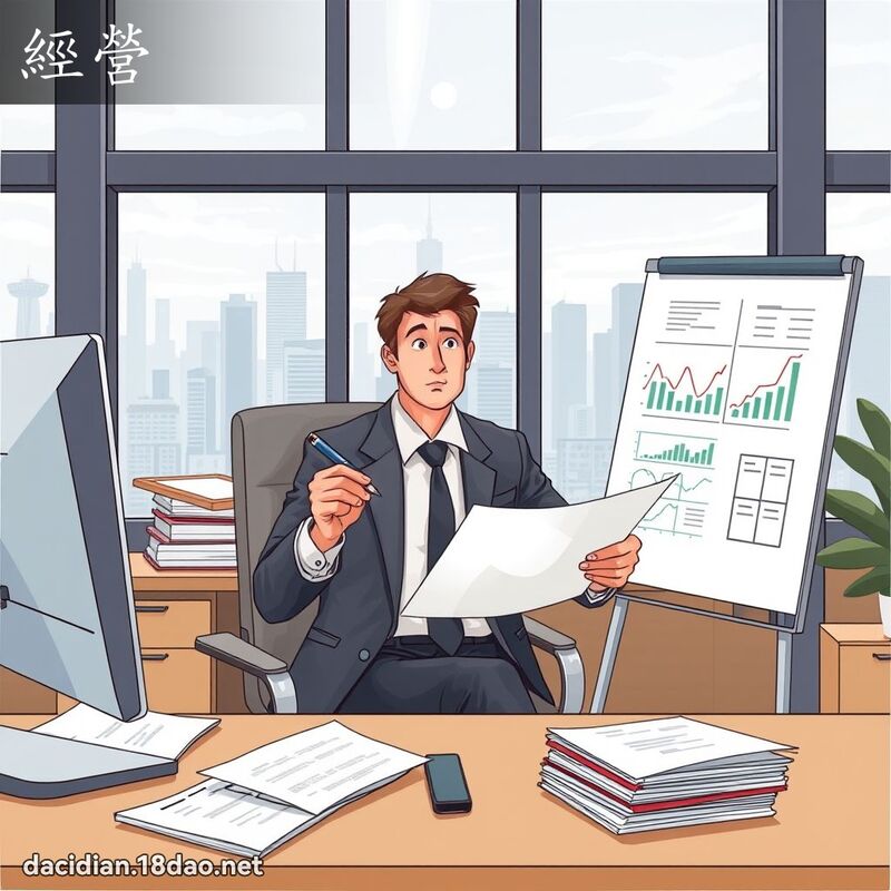 經營 - 國語大辭典配圖