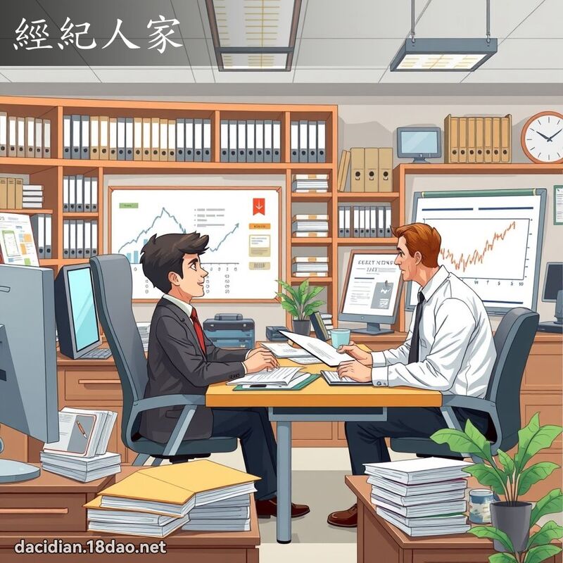 经纪人家 - 国语大辞典配图