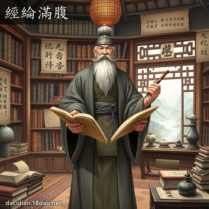 經綸滿腹 - 國語大辭典配圖