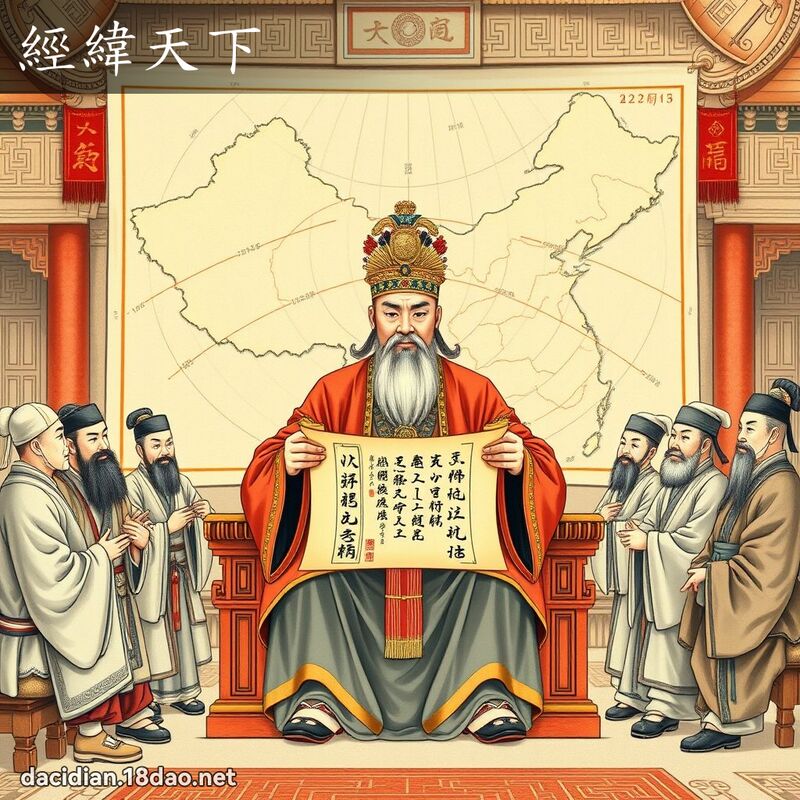 經緯天下 - 國語大辭典配圖