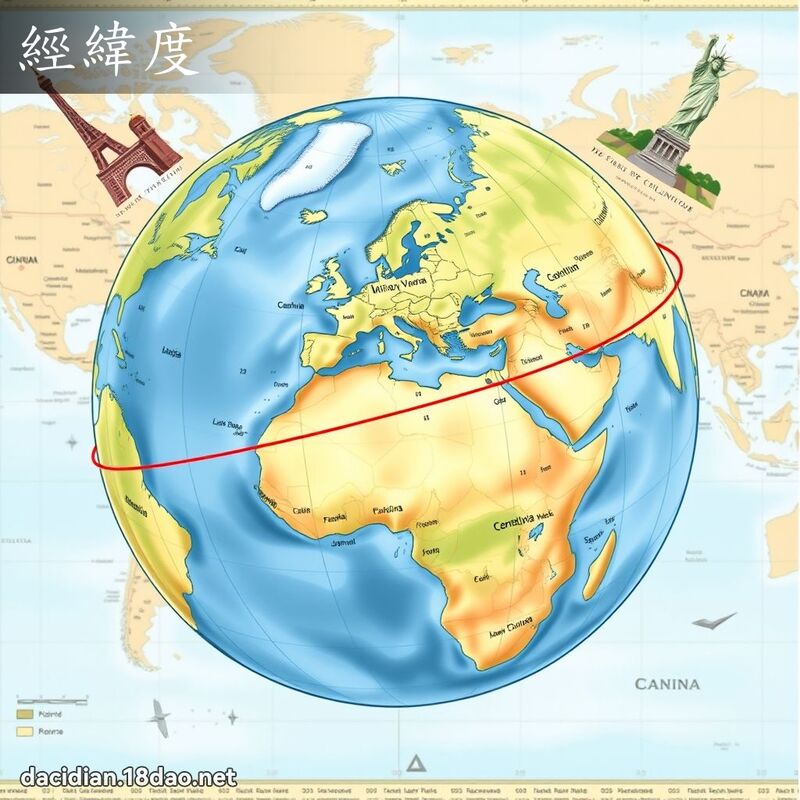 经纬度 - 国语大辞典配图