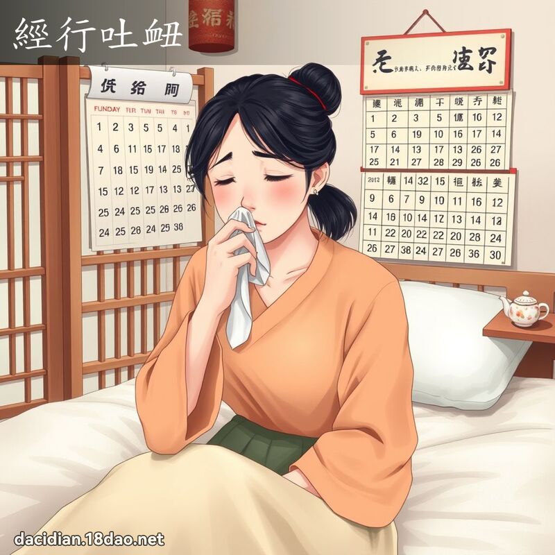 经行吐衄 - 国语大辞典配图